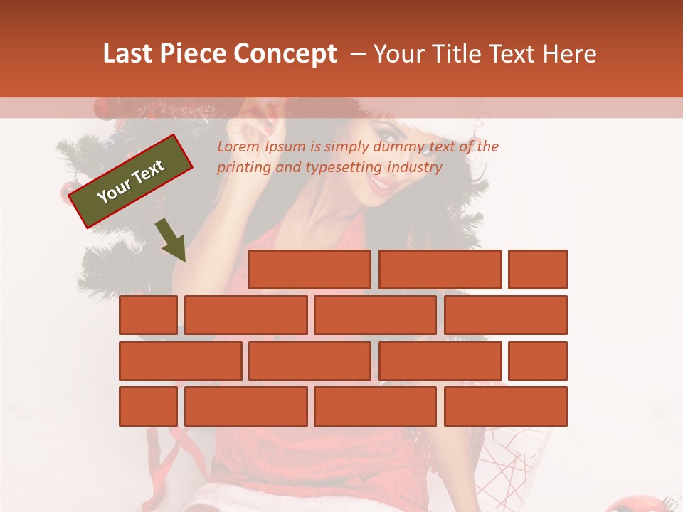 Santa Girl PowerPoint Template