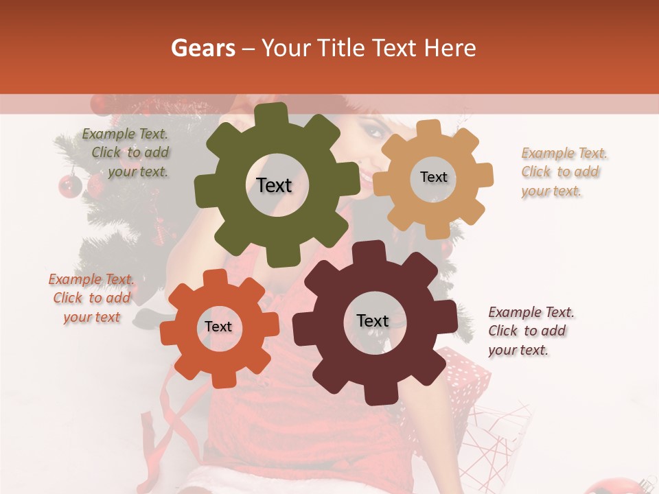 Santa Girl PowerPoint Template