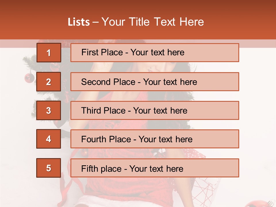 Santa Girl PowerPoint Template