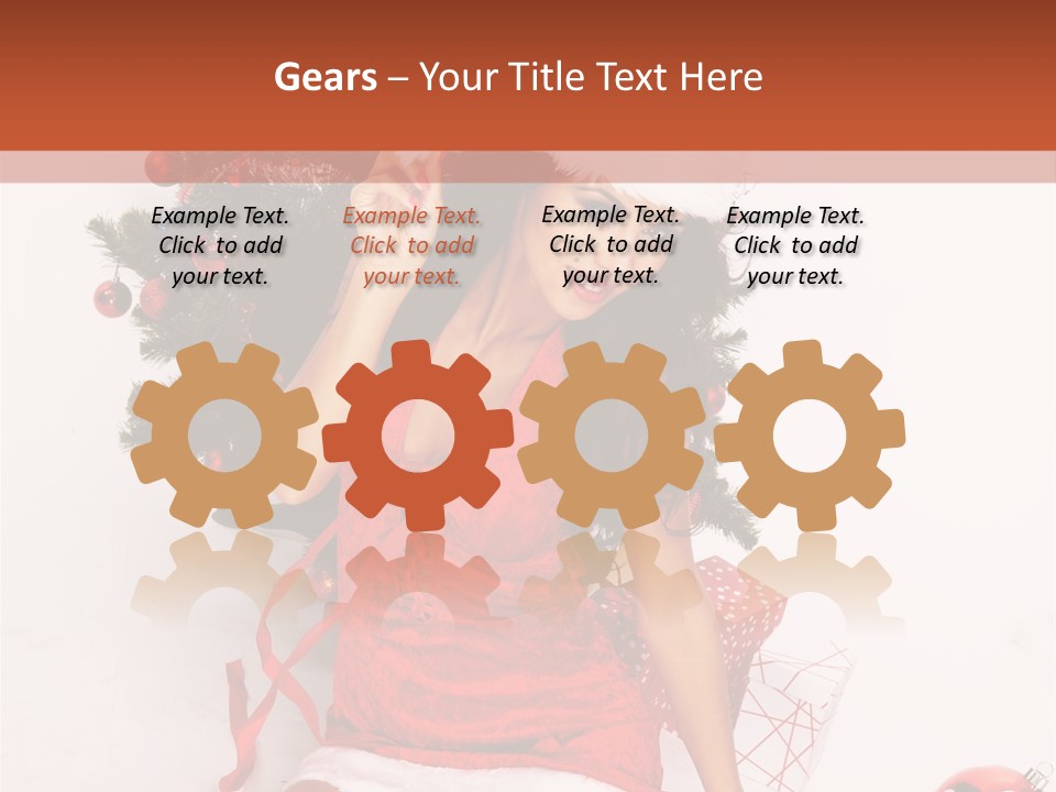 Santa Girl PowerPoint Template