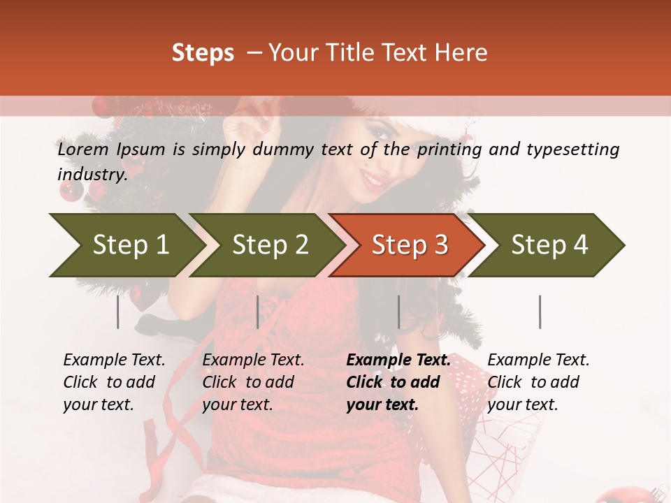Santa Girl PowerPoint Template