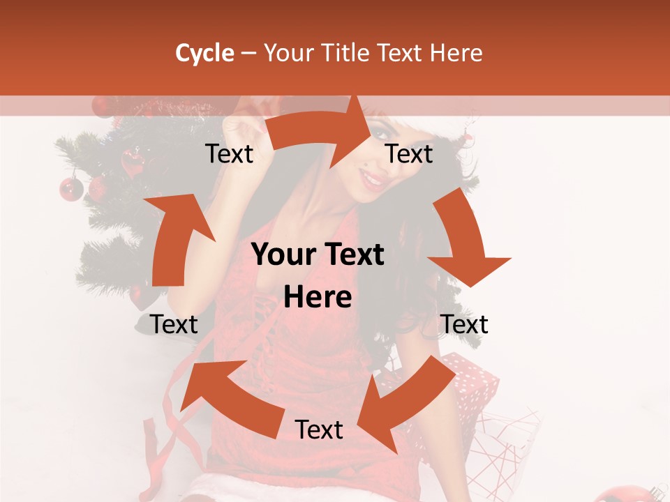 Santa Girl PowerPoint Template