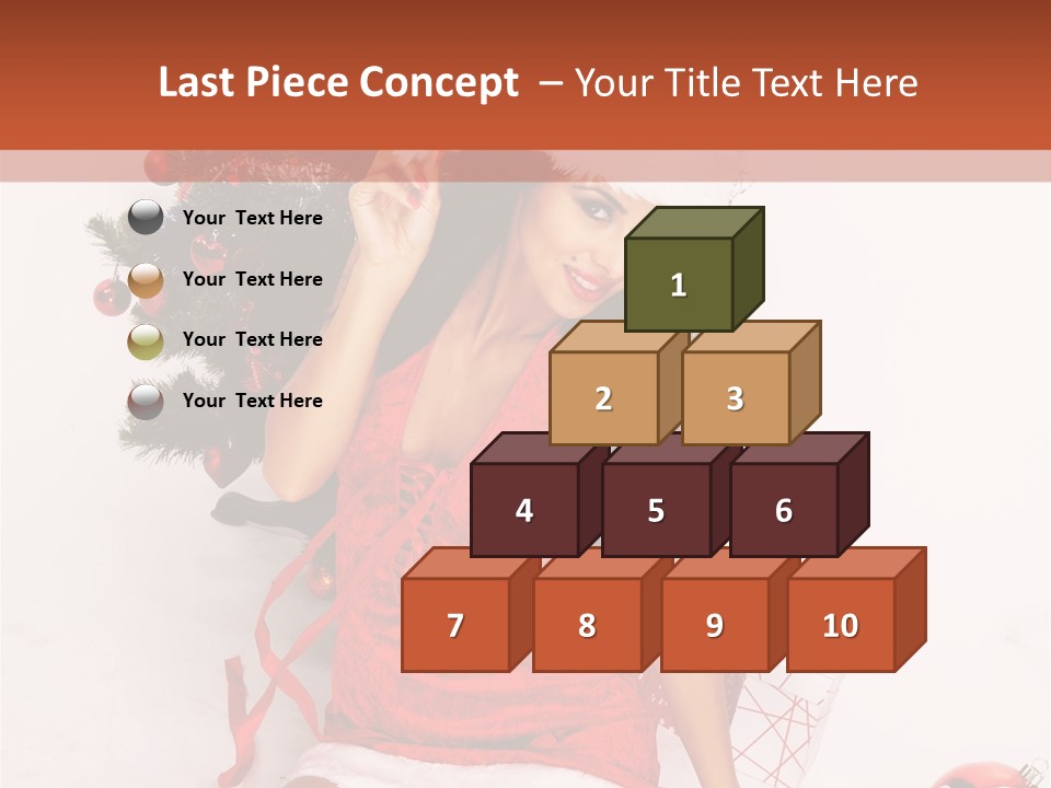 Santa Girl PowerPoint Template