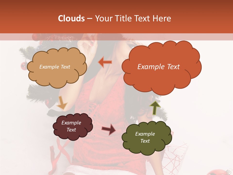 Santa Girl PowerPoint Template