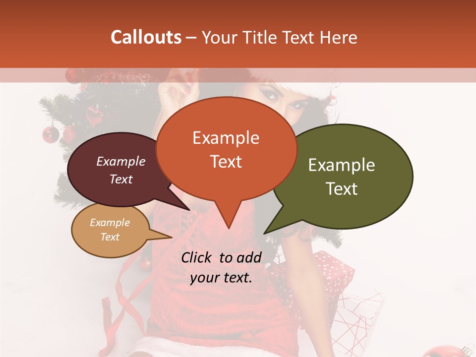 Santa Girl PowerPoint Template