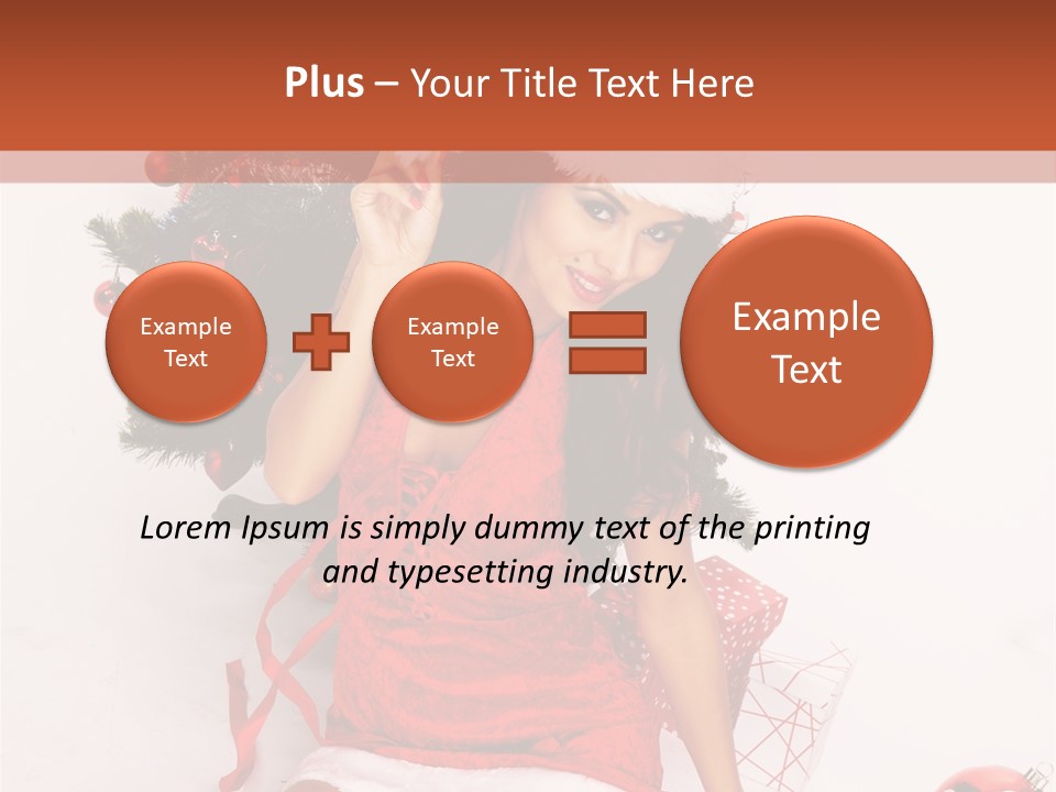 Santa Girl PowerPoint Template