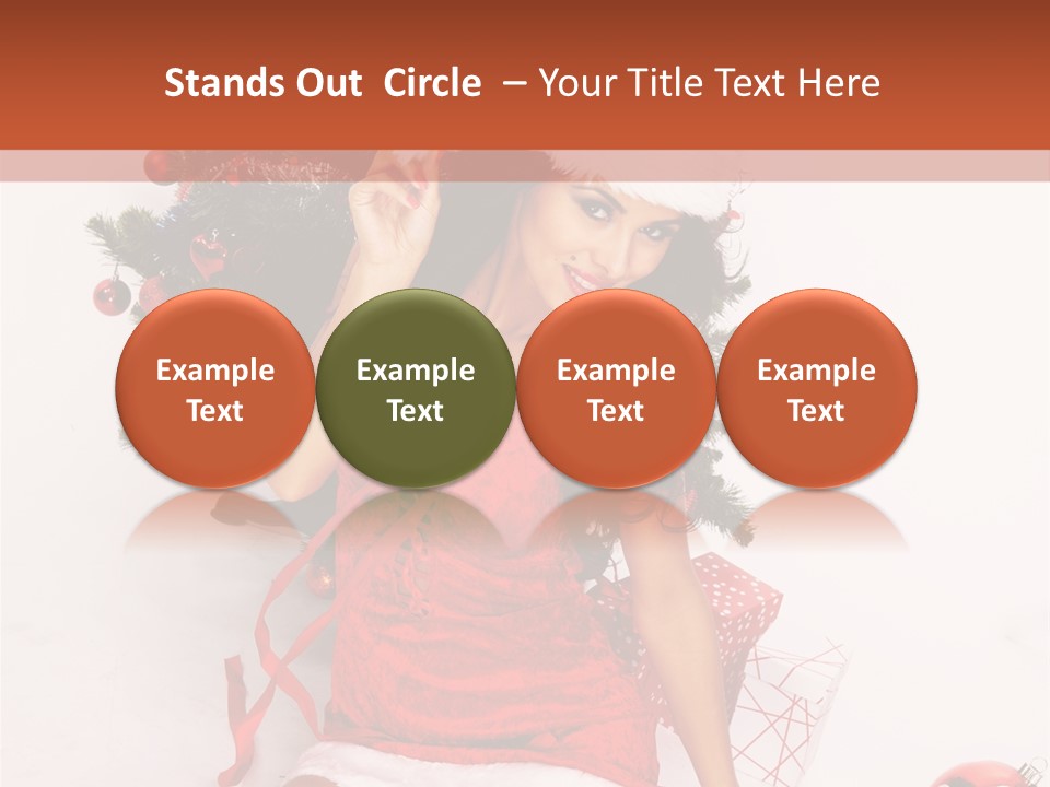 Santa Girl PowerPoint Template