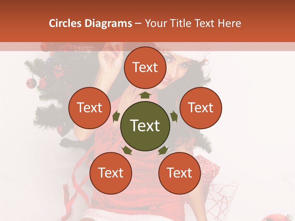 Santa Girl PowerPoint Template