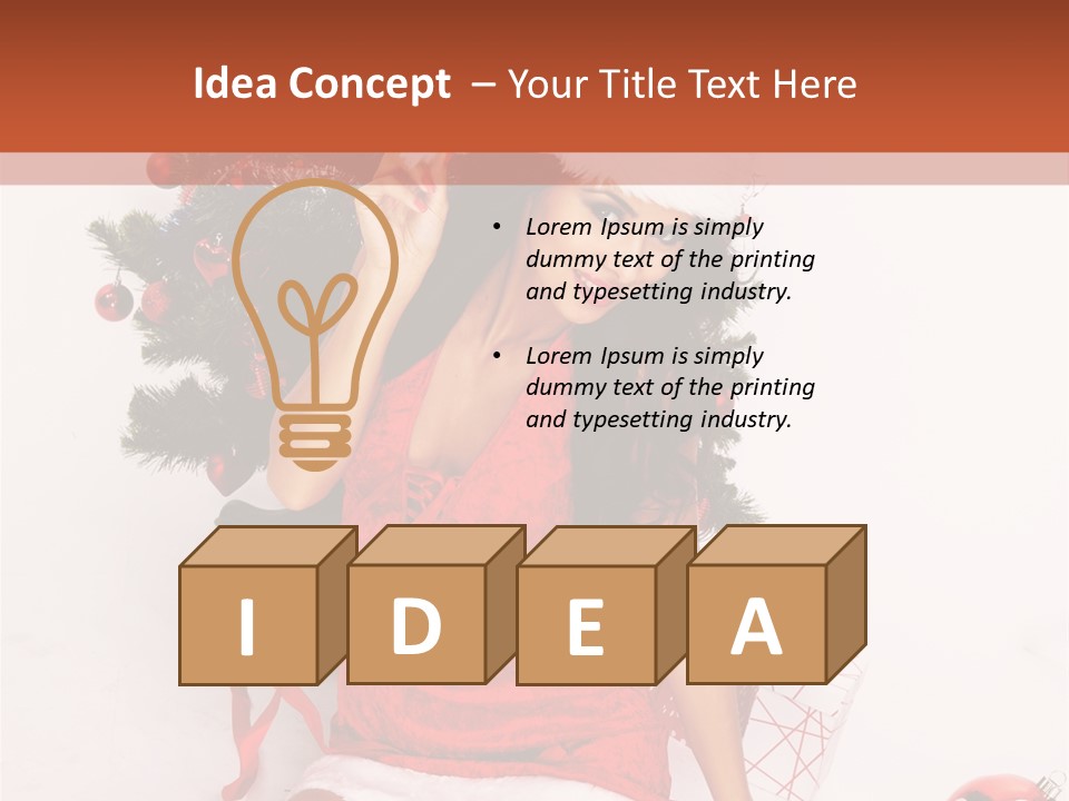 Santa Girl PowerPoint Template