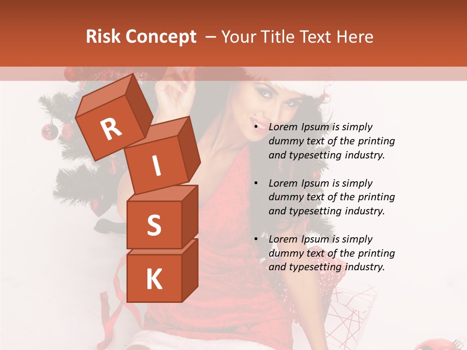 Santa Girl PowerPoint Template