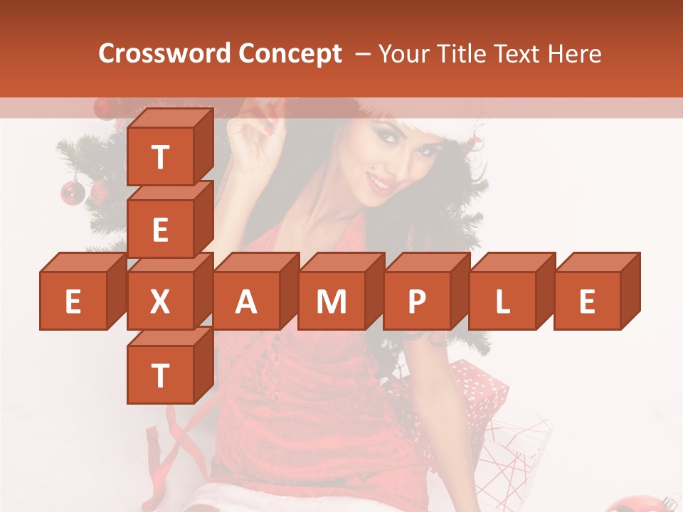 Santa Girl PowerPoint Template