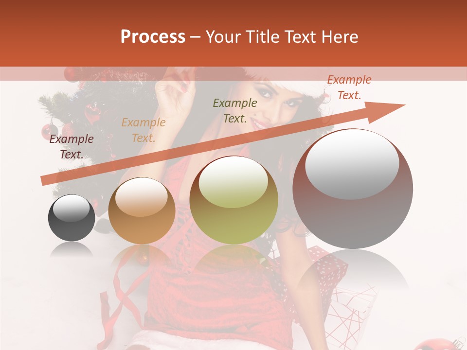 Santa Girl PowerPoint Template