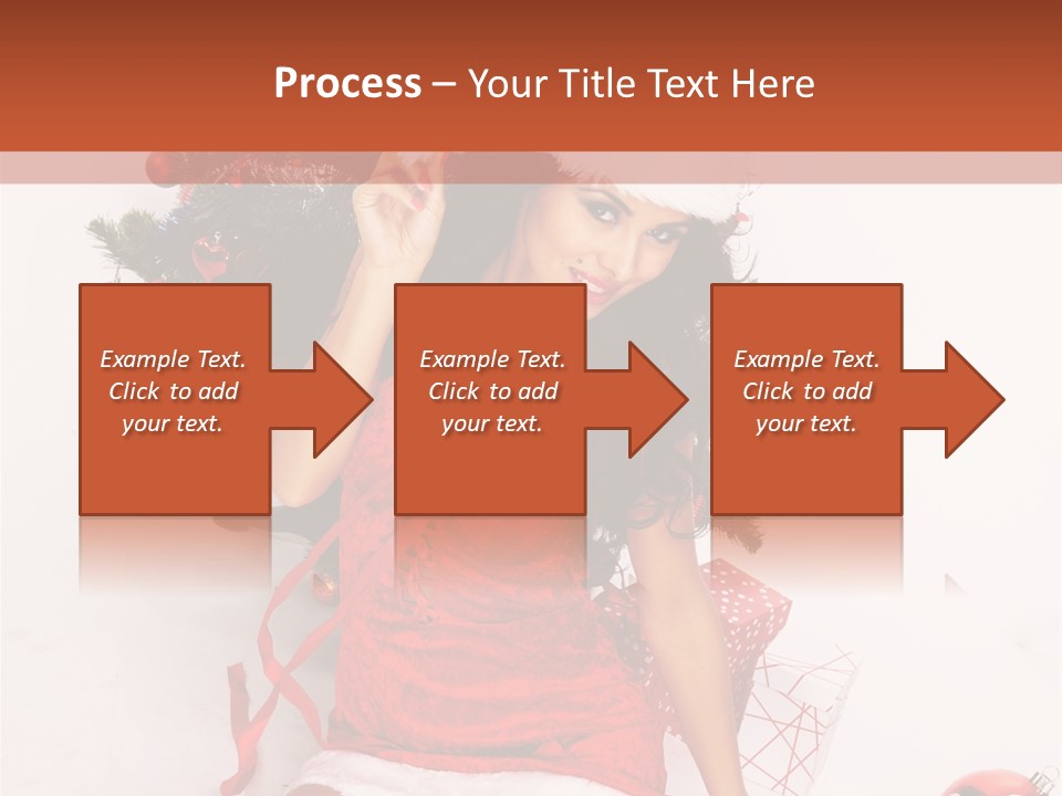 Santa Girl PowerPoint Template