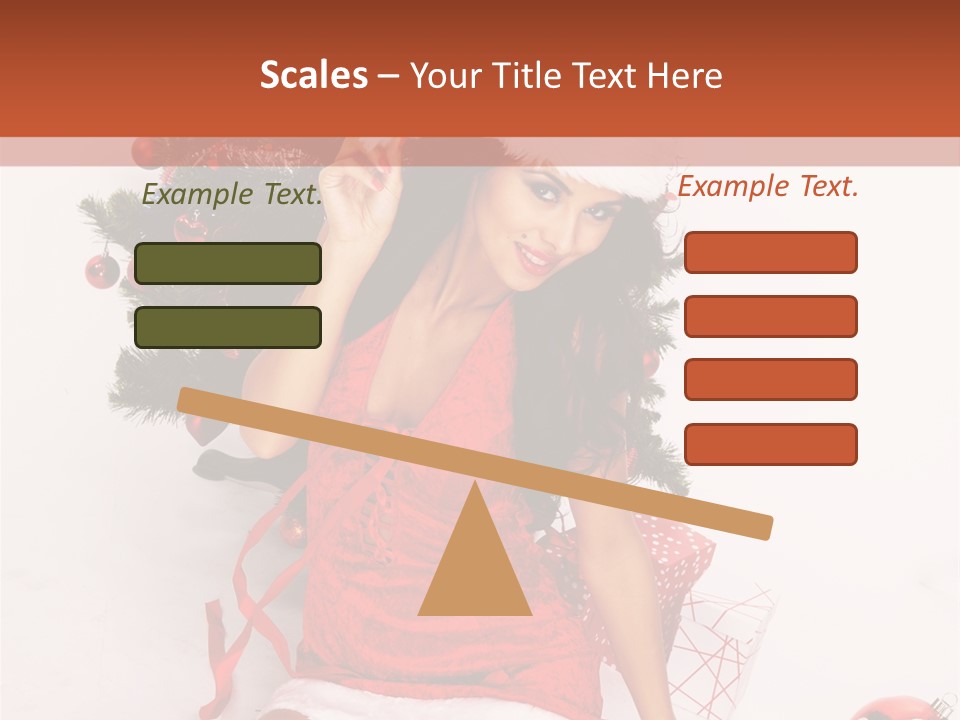 Santa Girl PowerPoint Template