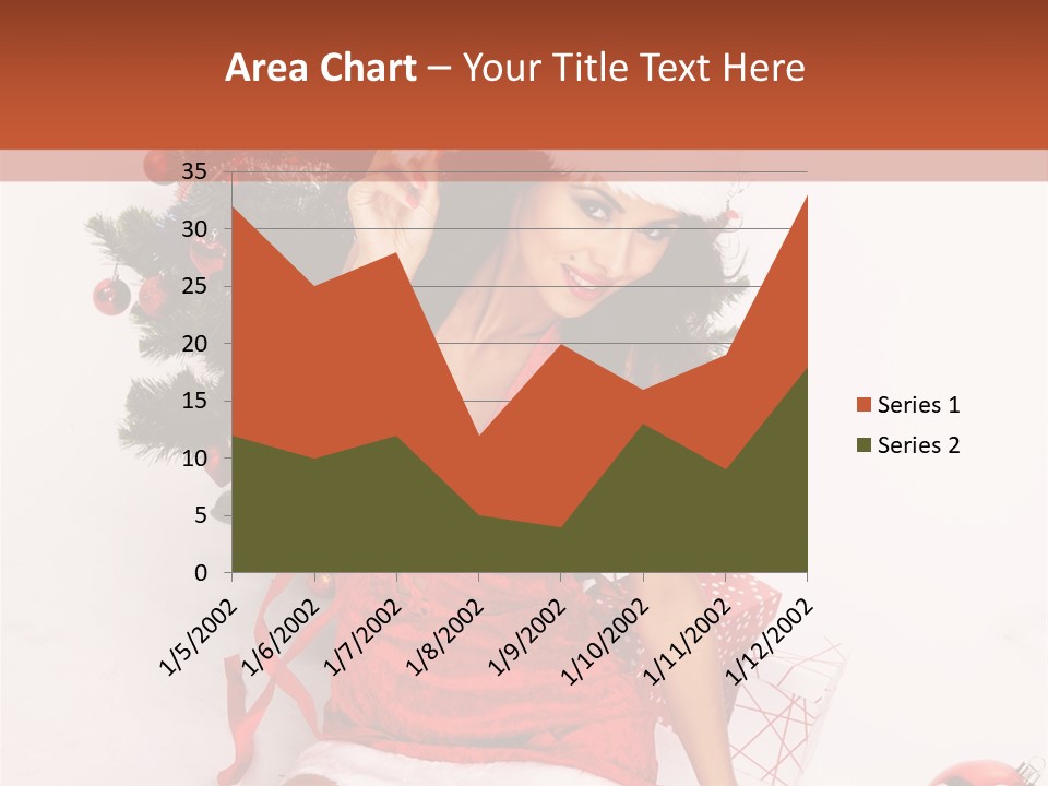 Santa Girl PowerPoint Template