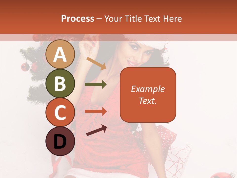 Santa Girl PowerPoint Template