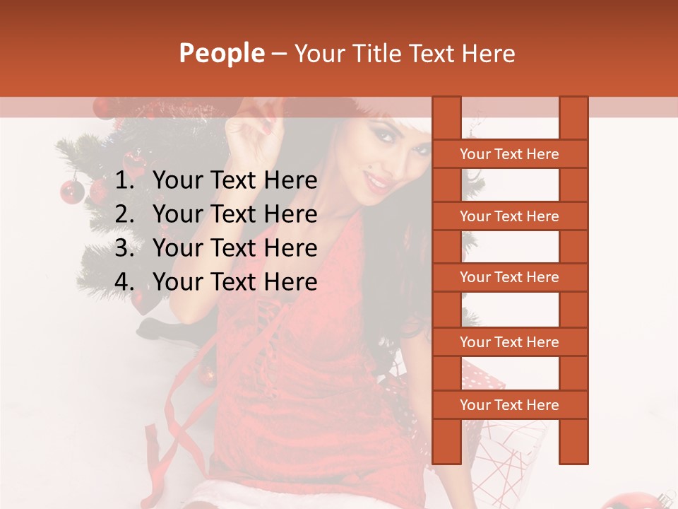 Santa Girl PowerPoint Template