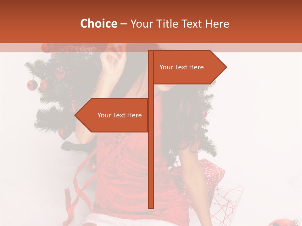 Santa Girl PowerPoint Template