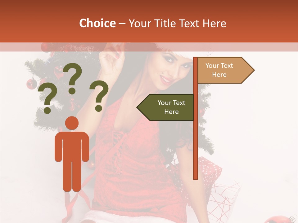 Santa Girl PowerPoint Template