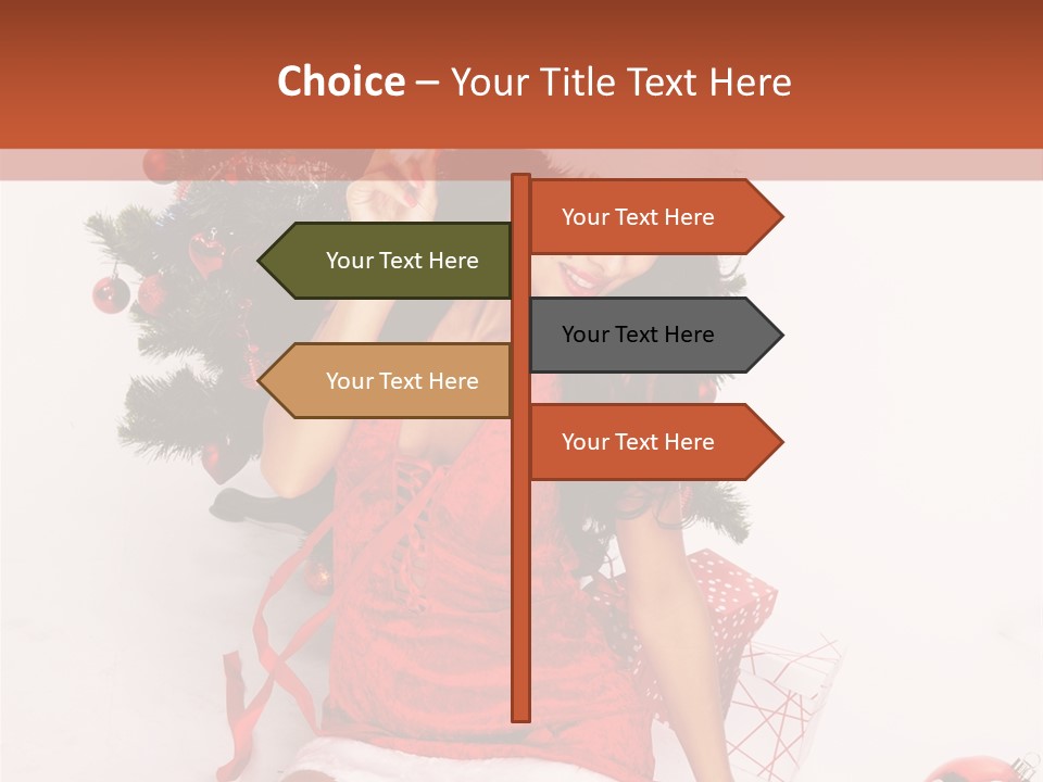 Santa Girl PowerPoint Template