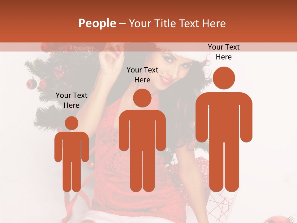 Santa Girl PowerPoint Template