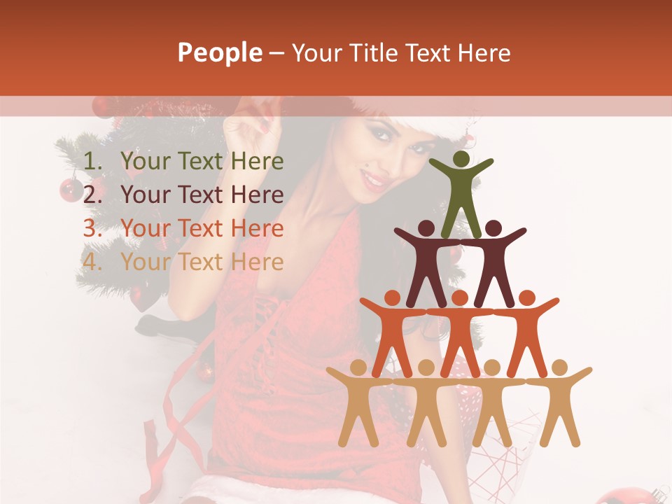 Santa Girl PowerPoint Template