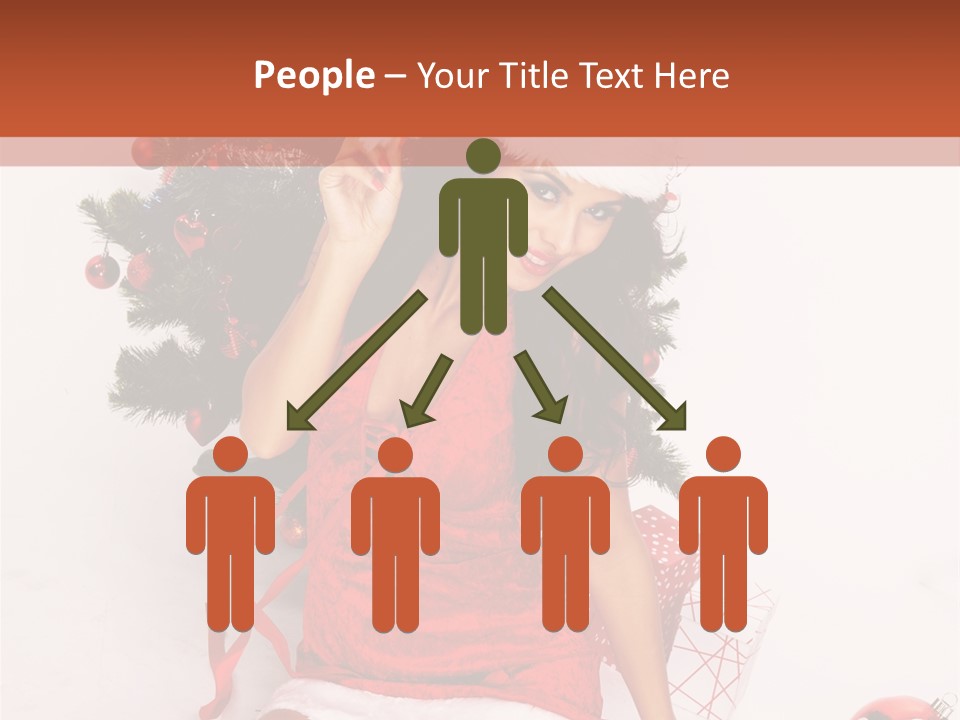 Santa Girl PowerPoint Template