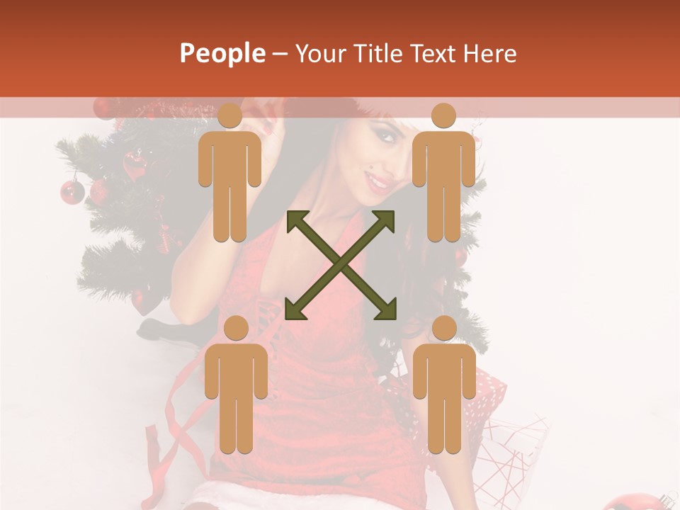 Santa Girl PowerPoint Template