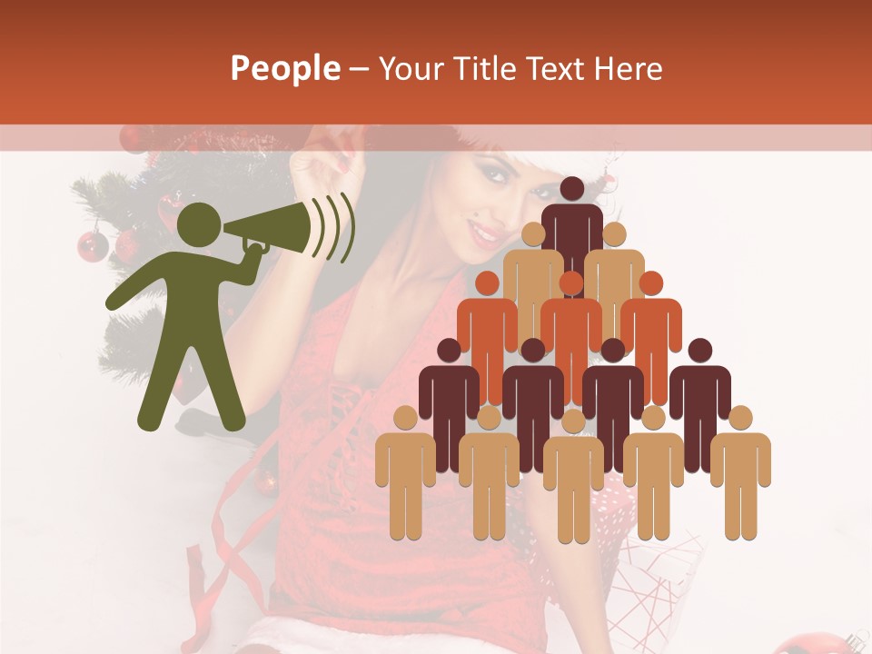 Santa Girl PowerPoint Template