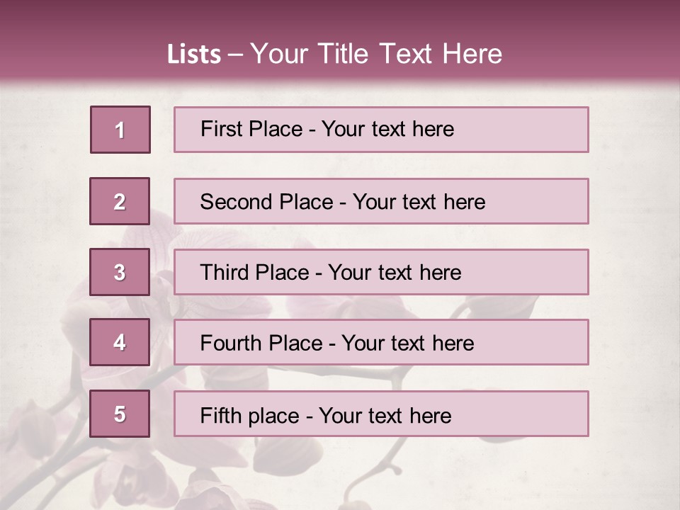 Phalaenopsis PowerPoint Template