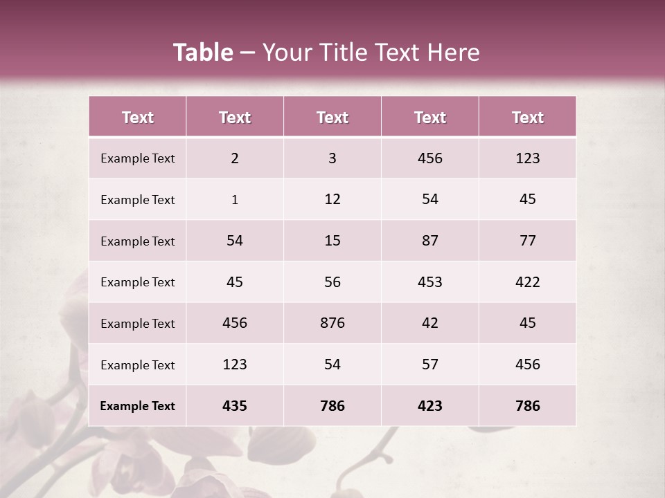 Phalaenopsis PowerPoint Template