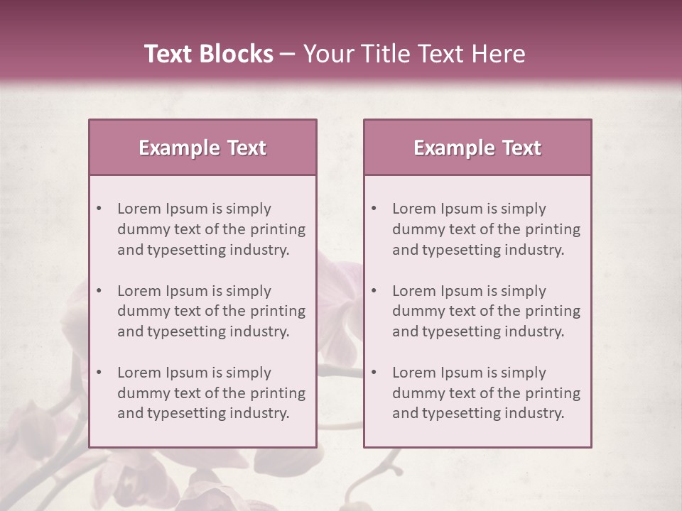 Phalaenopsis PowerPoint Template