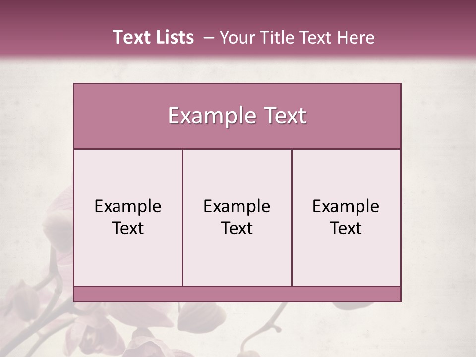 Phalaenopsis PowerPoint Template