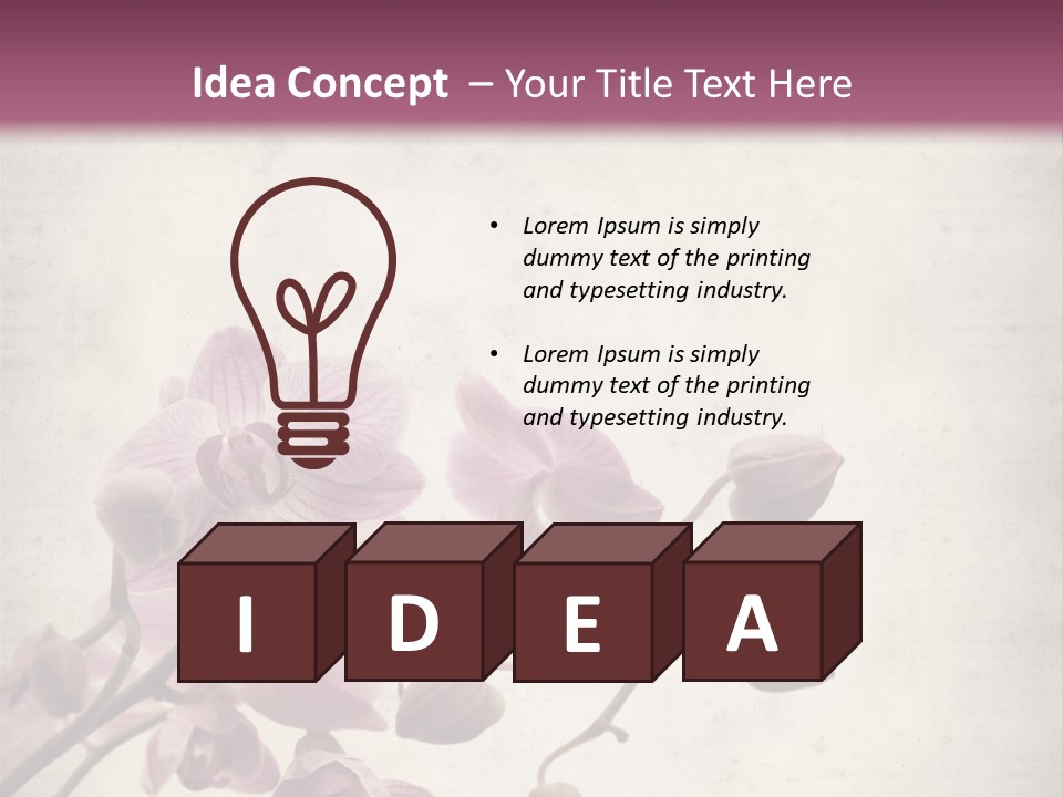 Phalaenopsis PowerPoint Template