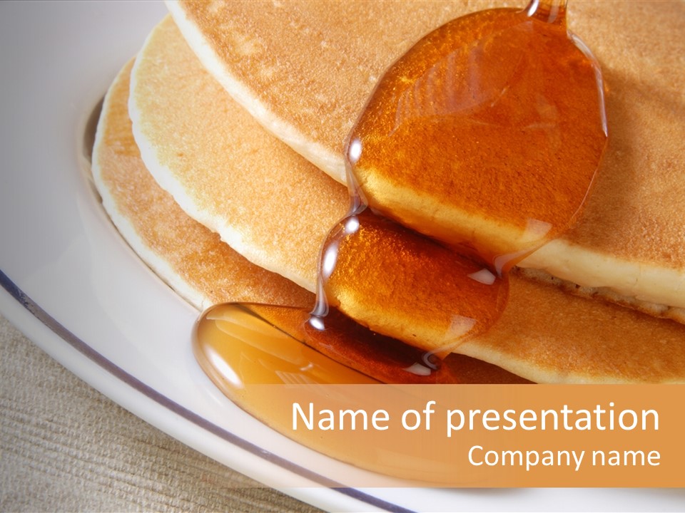 Syrup Pancake Flapjacks PowerPoint Template