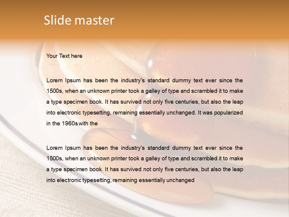 Syrup Pancake Flapjacks PowerPoint Template
