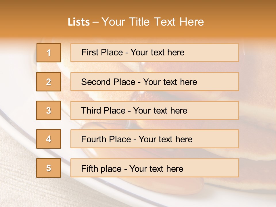 Syrup Pancake Flapjacks PowerPoint Template