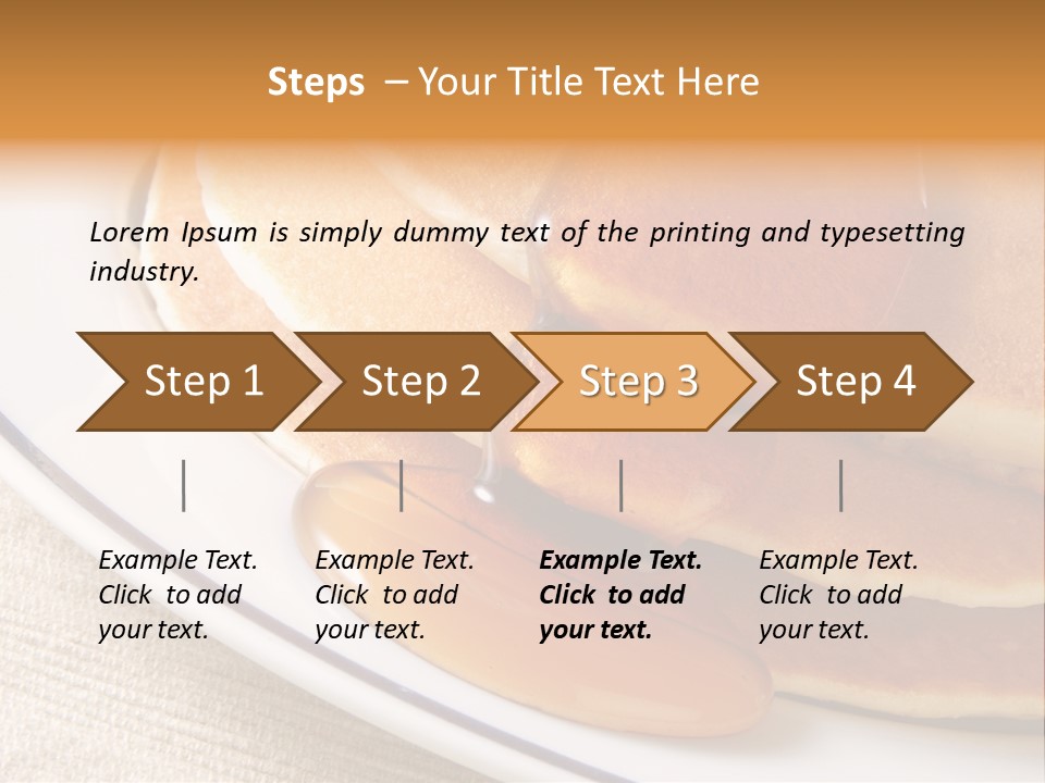 Syrup Pancake Flapjacks PowerPoint Template