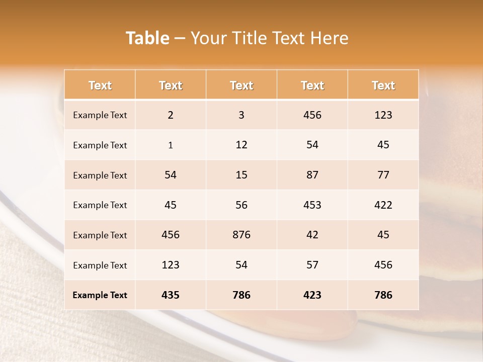 Syrup Pancake Flapjacks PowerPoint Template