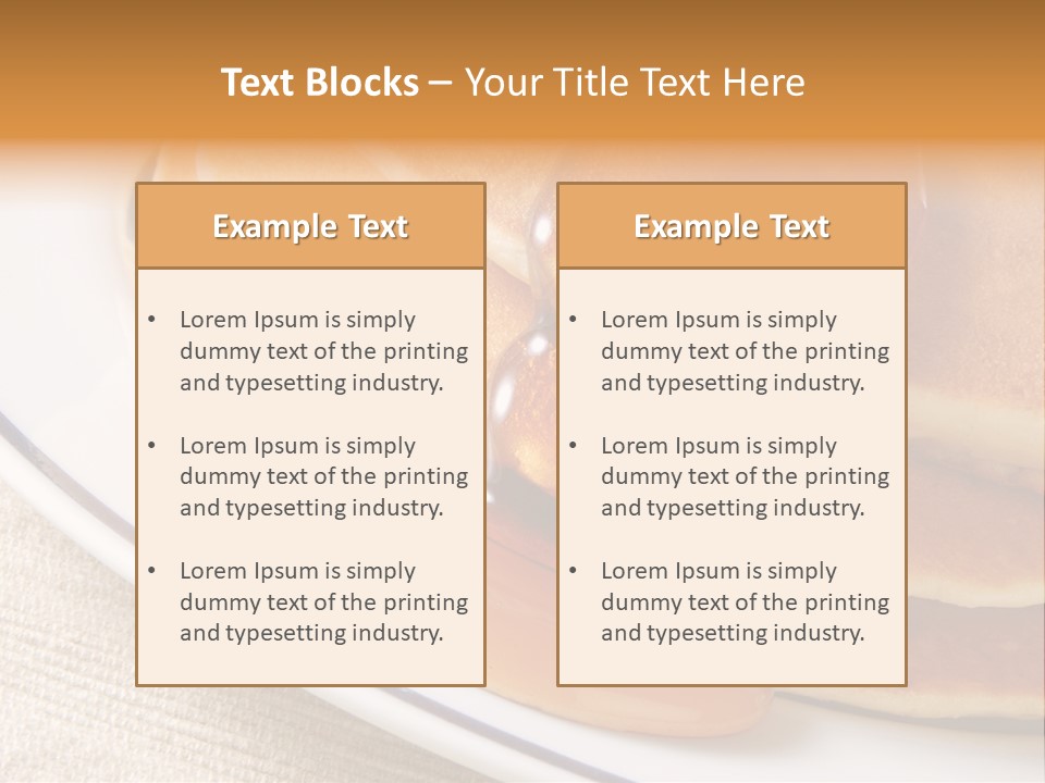Syrup Pancake Flapjacks PowerPoint Template