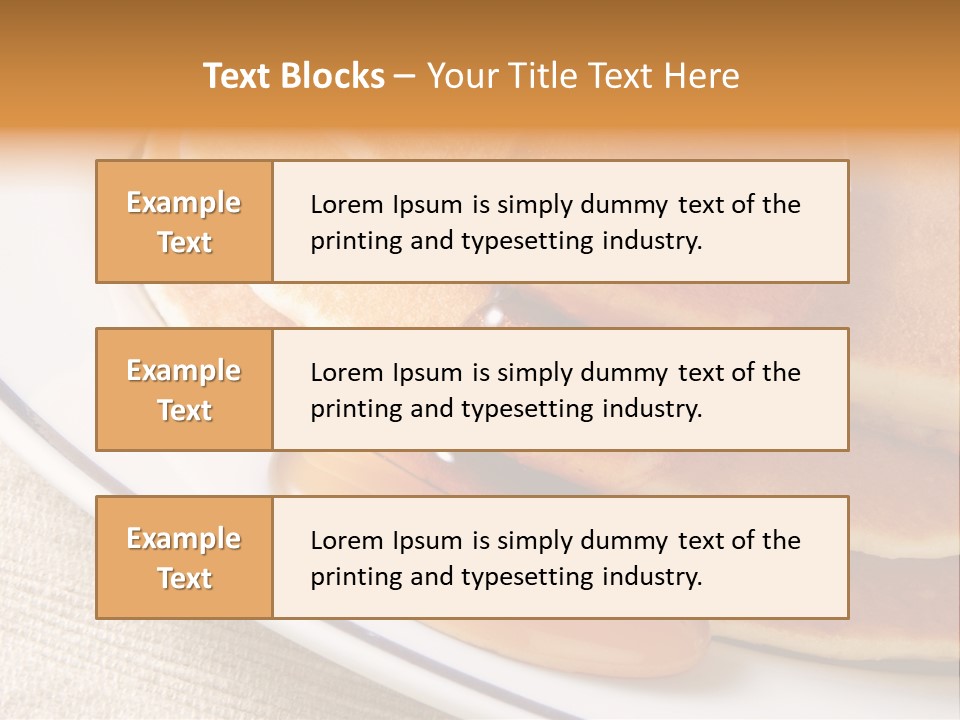 Syrup Pancake Flapjacks PowerPoint Template