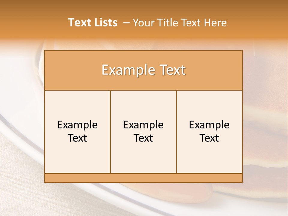 Syrup Pancake Flapjacks PowerPoint Template