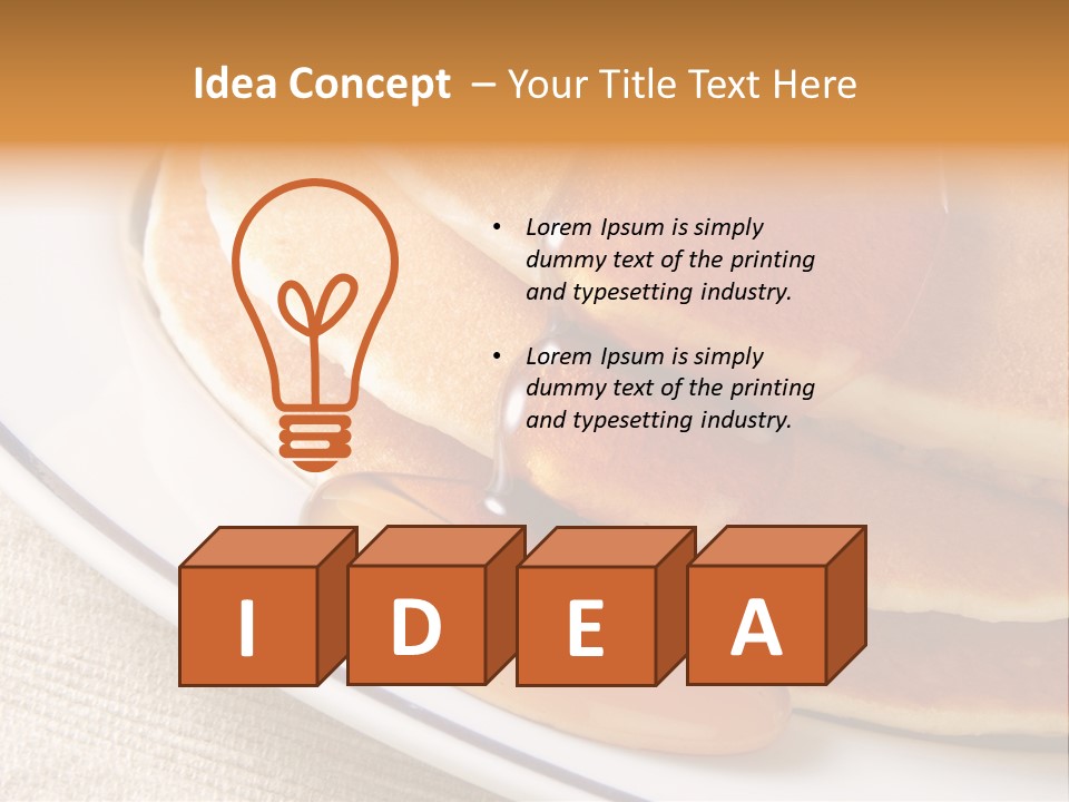 Syrup Pancake Flapjacks PowerPoint Template