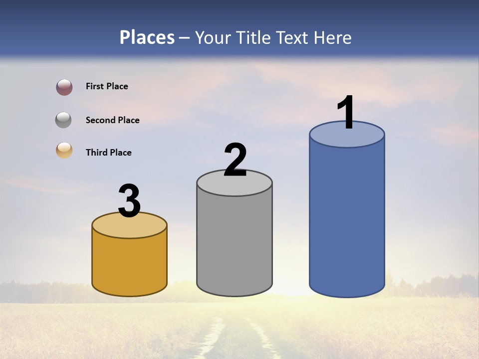Area Road Corn PowerPoint Template
