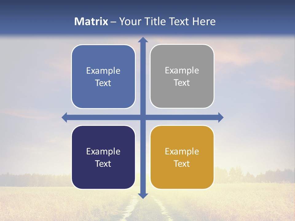 Area Road Corn PowerPoint Template