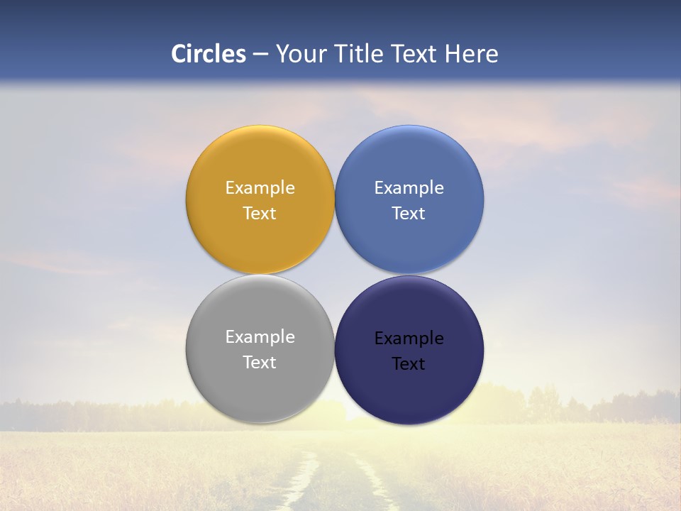 Area Road Corn PowerPoint Template