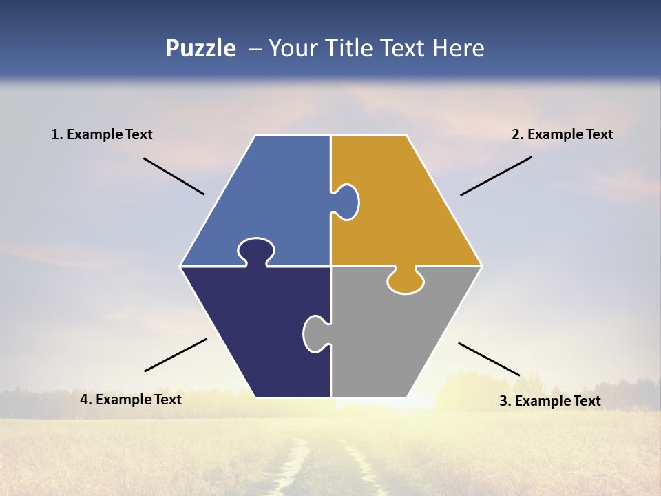 Area Road Corn PowerPoint Template