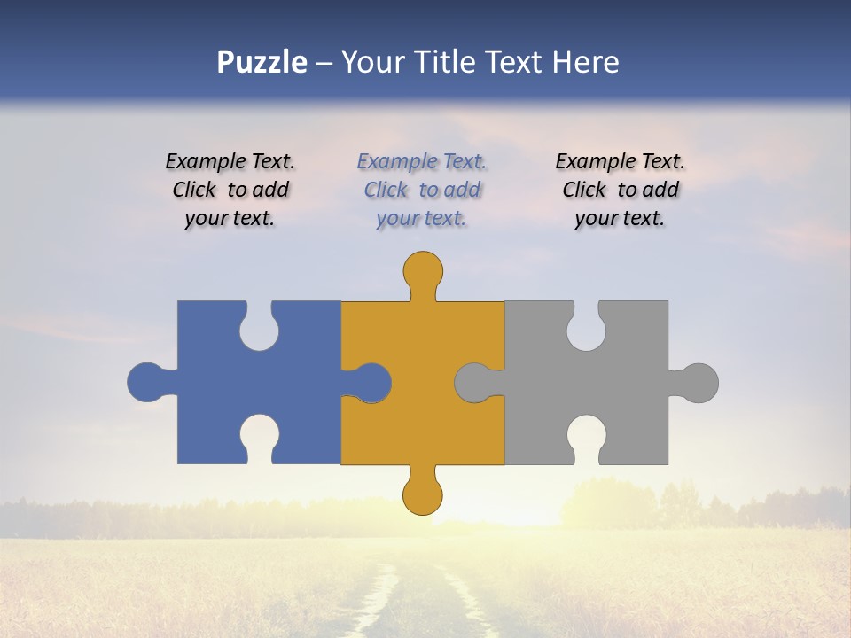 Area Road Corn PowerPoint Template