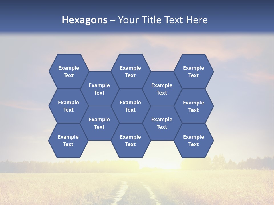 Area Road Corn PowerPoint Template