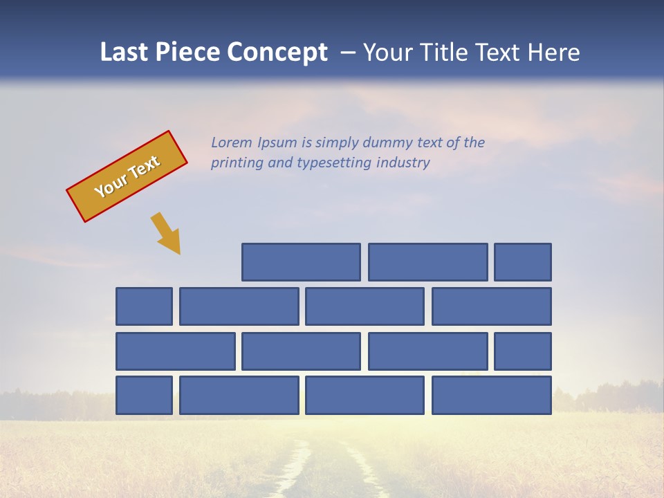 Area Road Corn PowerPoint Template